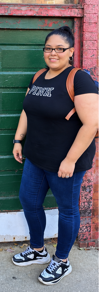 Gaby before beginning her bariatric surgery journey.