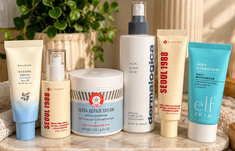 products in my realistic skincare routine